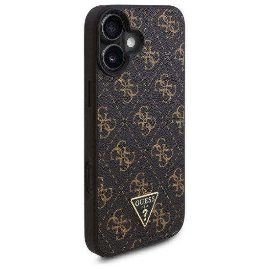 Guess GUHCP16SPG4GPK iPhone 16 6.1" czarny/black hardcase New 4G Triangle