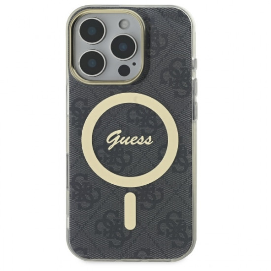 Guess GUHMP16LH4STK iPhone 16 Pro 6.3" czarny/black hardcase IML 4G MagSafe