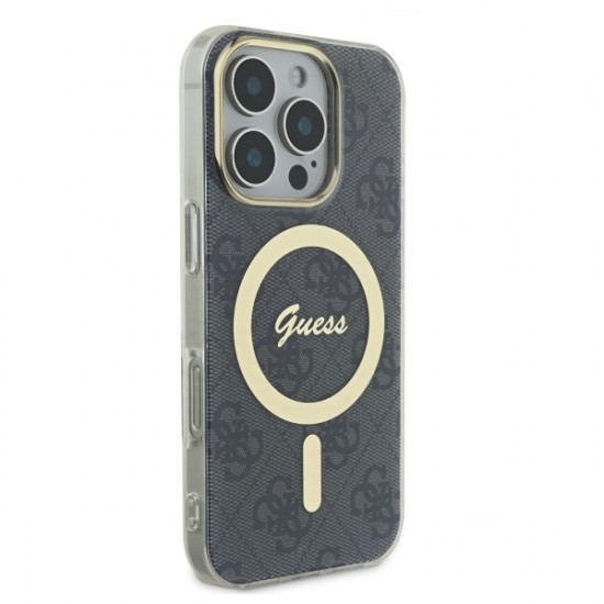 Guess GUHMP16LH4STK iPhone 16 Pro 6.3" czarny/black hardcase IML 4G MagSafe