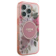 Guess GUHMP16LHFWBDCEP iPhone 16 Pro 6.3" różowy/pink hardcase IML Flower & Tonal Circle MagSafe