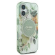 Guess GUHMP16MHFWBDCEN iPhone 16 Plus 6.7" zielony/green hardcase IML Flower & Tonal Circle MagSafe