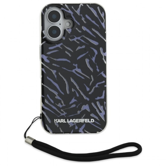 Karl Lagerfeld KLHCP16MHZBPKCCU iPhone 16 Plus 6.7" fioletowy/purple Zebra With Cord