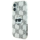 Karl Lagerfeld KLHCP16SHKLPCHT iPhone 16 6.1" przezroczysty/transparent hardcase IML Choupette Head Electroplated