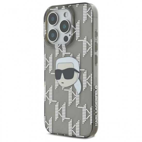 Karl Lagerfeld KLHCP16XHKLPKHK iPhone 16 Pro Max 6.9" czarny/black hardcase IML Karl Head Electroplated