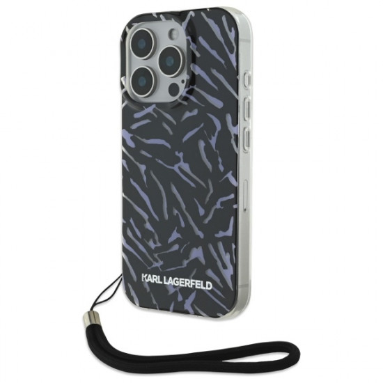 Karl Lagerfeld KLHCP16XHZBPKCCU iPhone 16 Pro Max 6.9" fioletowy/purple Zebra With Cord