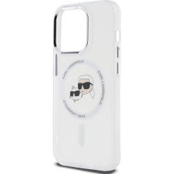 Karl Lagerfeld KLHMP14XHLSKCH iPhone 14 Pro Max 6.7" biały/white hardcase IML Metal Karl&Choupette Head MagSafe Karl Lagerfeld KLHMP14XHLSKCH iPhone 14 Pro Max 6.7" biały/white hardcase IML Metal Karl&Choupette Head MagSafe