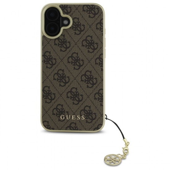 Guess GUHCP16SGF4GBR iPhone 16 6.1"       brązowy/brown hardcase 4G Charms Collection