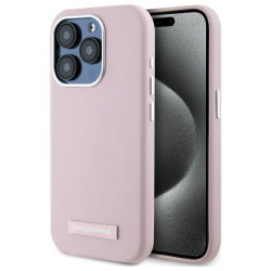 Karl Lagerfeld KLHMP15XPGMSRPP iPhone 15  Pro Max 6.7" różowy/pink hardcase FW Metal Plate MagSafe