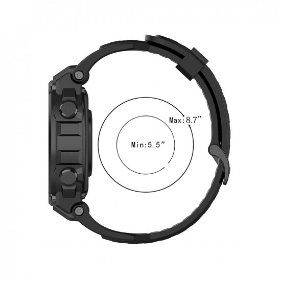 Techsuit  Watchband (W067)  Amazfit T Rex / T Rex Pro  Black