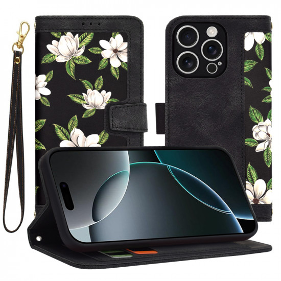 Techsuit FlipCraft iPhone 16 Pro Flowers of the Dawn Techsuit FlipCraft iPhone 16 Pro Flowers of the Dawn