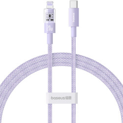 Baseus  Data Cable Gem (P10373001511 01)  USB C to Lightning, Fast Charging 20W, 2m  Nebula Purple
