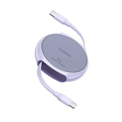 Baseus  Data Cable Pathfinder Series (P10368400511 00)  Type C to Type C, 100W, 1m, Retractable  Nebula Purple Baseus  Data Cable Pathfinder Series (P10368400511 00)  Type C to Type C, 100W, 1m, Retractable  Nebula Purple