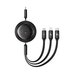 Baseus  Data Cable Free2Draw (P10368700111 04)  USB C to USB C, Lightning, Micro USB, 100W, 1.1m  Cluster Black Baseus  Data Cable Free2Draw (P10368700111 04)  USB C to USB C, Lightning, Micro USB, 100W, 1.1m  Cluster Black
