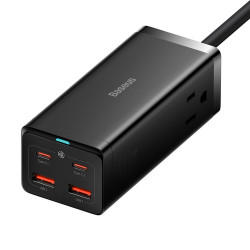 Baseus  Wall Charger/Powerstrip (PSZM000201)  2 x AC, 2 x USB, 2 x Type C, 100W with Cable Type C  Black