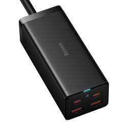 Baseus Wall Charger/Powerstrip (PSZM000201) 2 x AC, 2 x USB, 2 x Type C, 100W with Cable Type C Black Baseus Wall Charger/Powerstrip (PSZM000201) 2 x AC, 2 x USB, 2 x Type C, 100W with Cable Type C Black