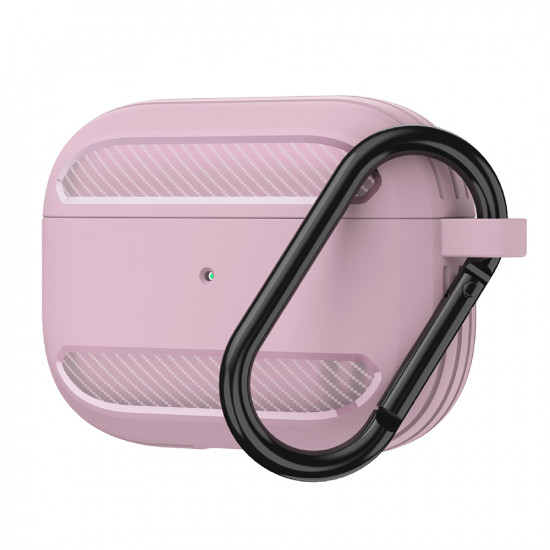 Techsuit Carbon Silicone for AirPods Pro 1 / AirPods Pro 2 Pink Techsuit Carbon Silicone for AirPods Pro 1 / AirPods Pro 2 Pink
