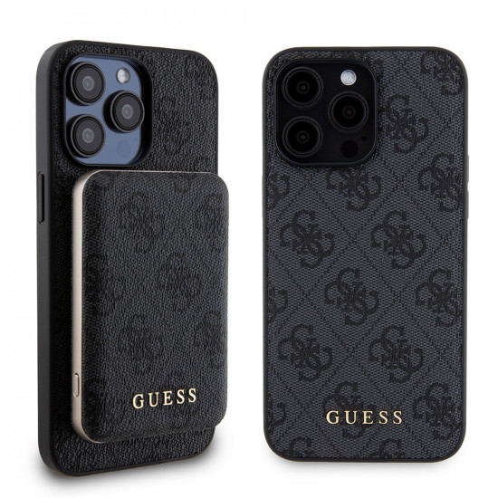 Guess  Hardcase Powerbank MagSafe (GUBPM5P15X4GEMGK)  iPhone 15 Pro Max  Black