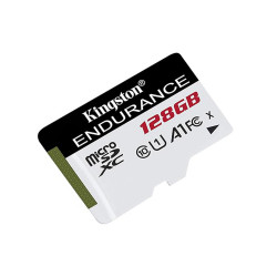Kingston  Memory Card Endurance (SDCE/128GB)  MicroSDXC, 128GB, Class 10 / UHS 1 U3  Black / White