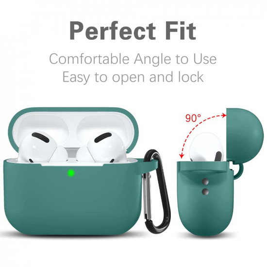 Techsuit Silicone Case for AirPods Pro 1 / 2, Smooth Ultrathin Material Teal Techsuit Silicone Case for AirPods Pro 1 / 2, Smooth Ultrathin Material Teal