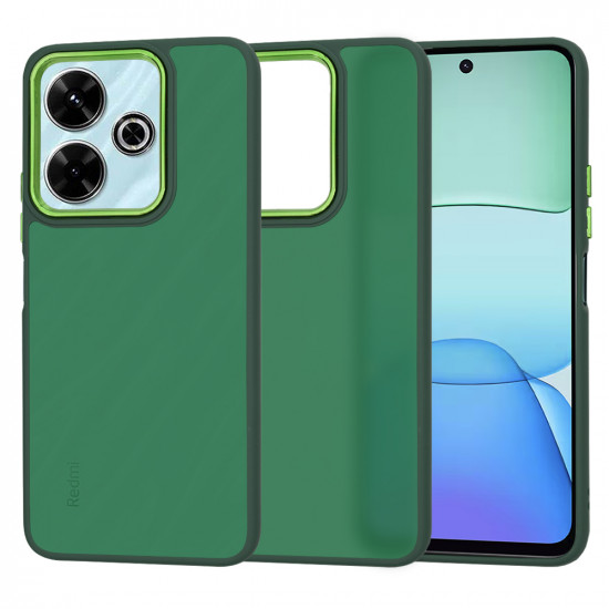 Techsuit  HaloFrostΒ Series (Green Camera Frame)  Xiaomi Redmi 13 / Poco M6 4G  Midnight Green