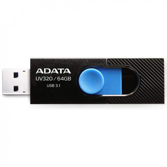 Adata  Memory Stick (AUV320 64G RBKBL)  USB 3.1 FlashDrive, 64GB  Black / Blue