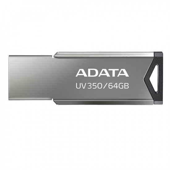 Adata  Memory Stick (AUV350 64G RBK)  USB 3.2 FlashDrive, 64GB, 90/40MB/s  Silver