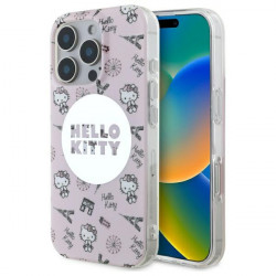 Hello Kitty HKHMP16LHAOPP iPhone 16 Pro 6,3" pink hardcase IML All Over Paris Magsafe