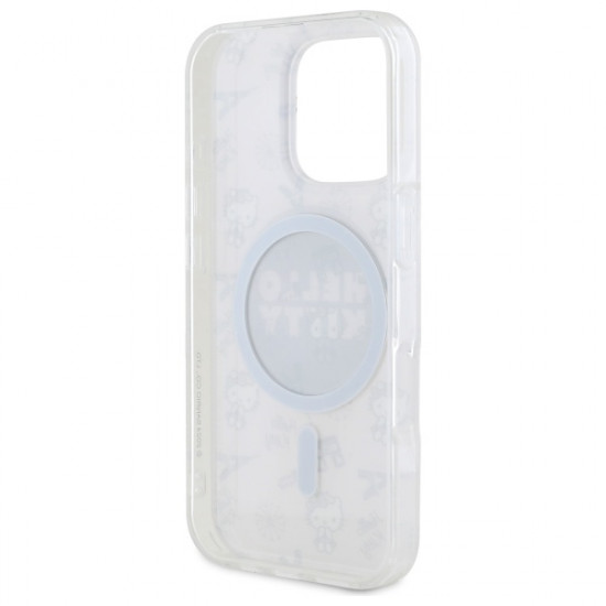 Hello Kitty HKHMP16LHAOPP iPhone 16 Pro 6,3" pink hardcase IML All Over Paris Magsafe