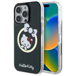 Hello Kitty HKHMP16LHFLBK iPhone 16 Pro 6,3" black hardcase IML Fun bow Magsafe