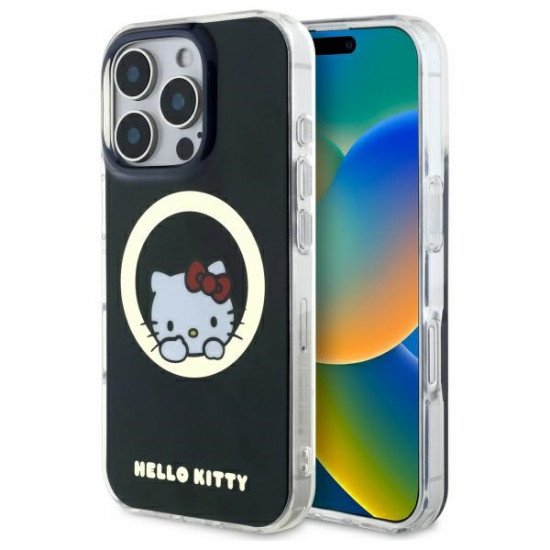 Hello Kitty HKHMP16LHSWKK iPhone 16 Pro 6,3" black hardcase IML Sweet Kitty Magsafe