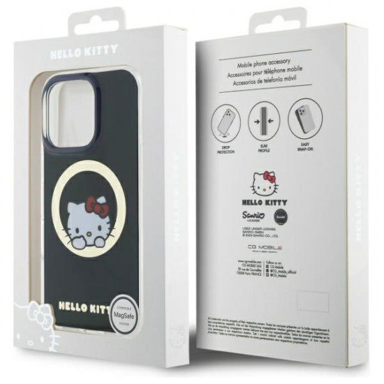 Hello Kitty HKHMP16LHSWKK iPhone 16 Pro 6,3" black hardcase IML Sweet Kitty Magsafe