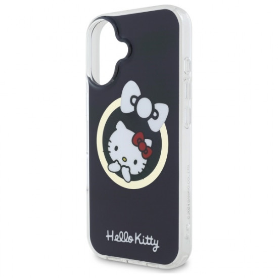 Hello Kitty HKHMP16SHFLBK iPhone 16 6,1" black hardcase IML Fun bow Magsafe