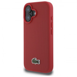 Lacoste LCHMP16MPVCR iPhone 16 Plus 6.7" red hardcase Iconic Petit Pique Woven Logo