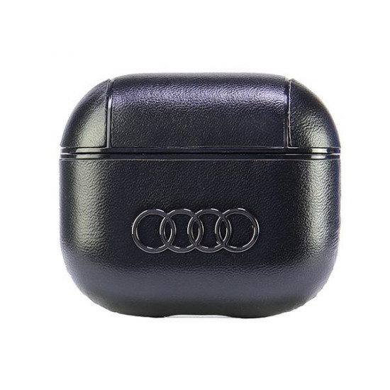 Audi Leather Big Logo AirPods 3 cover black AU-AP3-GT/D3-BK