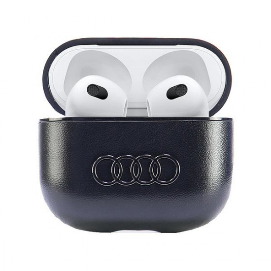 Audi Leather Big Logo AirPods 3 cover black AU-AP3-GT/D3-BK