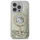 Hello Kitty HKHMP16LLGDIH iPhone 16 Pro 6.3" white gold hardcase Liquid Glitter Fever MagSafe