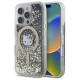 Hello Kitty HKHMP16LLGDIK iPhone 16 Pro 6.3" black gold hardcase Liquid Glitter Fever MagSafe
