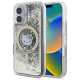 Hello Kitty HKHMP16SLGDIK iPhone 16 6.1"  black gold hardcase Liquid Glitter Fever MagSafe