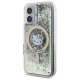 Hello Kitty HKHMP16SLGDIK iPhone 16 6.1"  black gold hardcase Liquid Glitter Fever MagSafe