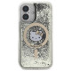 Hello Kitty HKHMP16SLGDIK iPhone 16 6.1"  black gold hardcase Liquid Glitter Fever MagSafe
