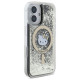 Hello Kitty HKHMP16SLGDIK iPhone 16 6.1"  black gold hardcase Liquid Glitter Fever MagSafe