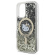 Hello Kitty HKHMP16SLGDIK iPhone 16 6.1"  black gold hardcase Liquid Glitter Fever MagSafe