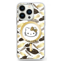 Hello Kitty HKHMP16XHGLEH iPhone 16 Pro Max 6.9" white hardcase IML Golden Leaves MagSafe