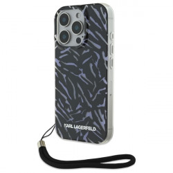 Karl Lagerfeld KLHCP16LHZBPKCCU iPhone 16 Pro 6.3" purple Zebra With Cord