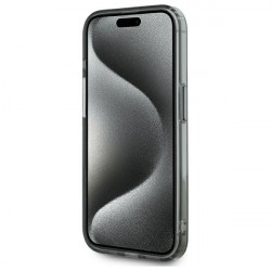 Karl Lagerfeld KLHMP15LHLSKIK iPhone 15 Pro 6.1" black hardcase IML Metal Karl Head MagSafe