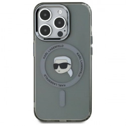 Karl Lagerfeld KLHMP15XHLSKIK iPhone 15 Pro Max 6.7" black hardcase IML Metal Karl Head MagSafe Karl Lagerfeld KLHMP15XHLSKIK iPhone 15 Pro Max 6.7" black hardcase IML Metal Karl Head MagSafe