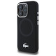 Lacoste LCHMP16XSMAK iPhone 16 Pro Max 6.9" black hardcase Silicone Croco Logo MagSafe