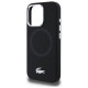 Lacoste LCHMP16XSMAK iPhone 16 Pro Max 6.9" black hardcase Silicone Croco Logo MagSafe