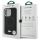 Lacoste LCHMP16XSMAK iPhone 16 Pro Max 6.9" black hardcase Silicone Croco Logo MagSafe