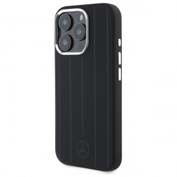 Mercedes MEHMP16L23SUVSK iPhone 16 Pro 6.3" black hardcase Silicone Vertical Tonal Stripes MagSafe